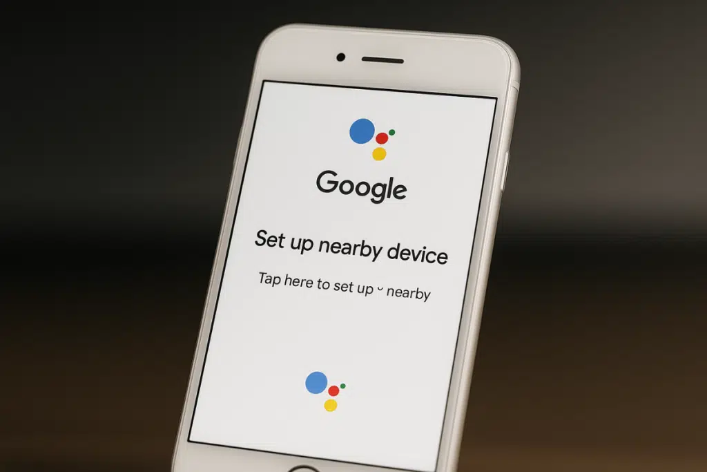 Ok google configurer mon appareil à proximité